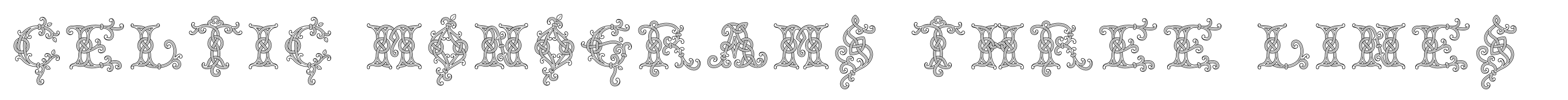 Celtic Monograms Three Lines